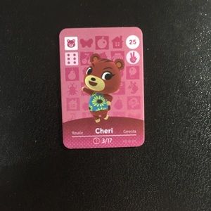 MINI Fanmade Animal Crossing Amiibo Card NFC Cheri